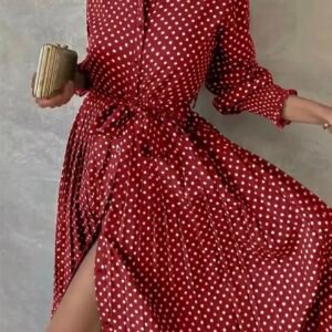 Vestido maxi de lunares