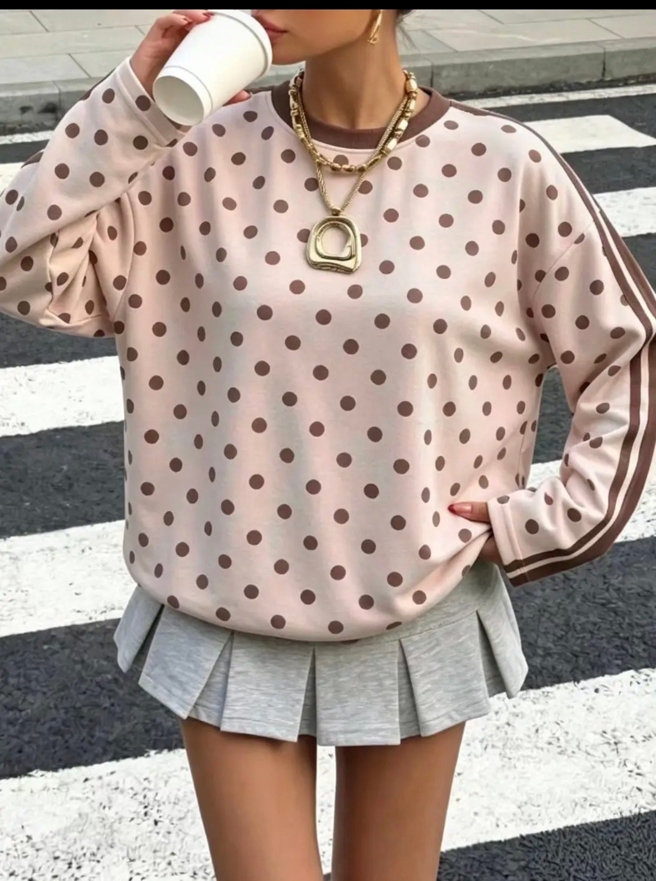 Camiseta estampado lunares - Imagen 4