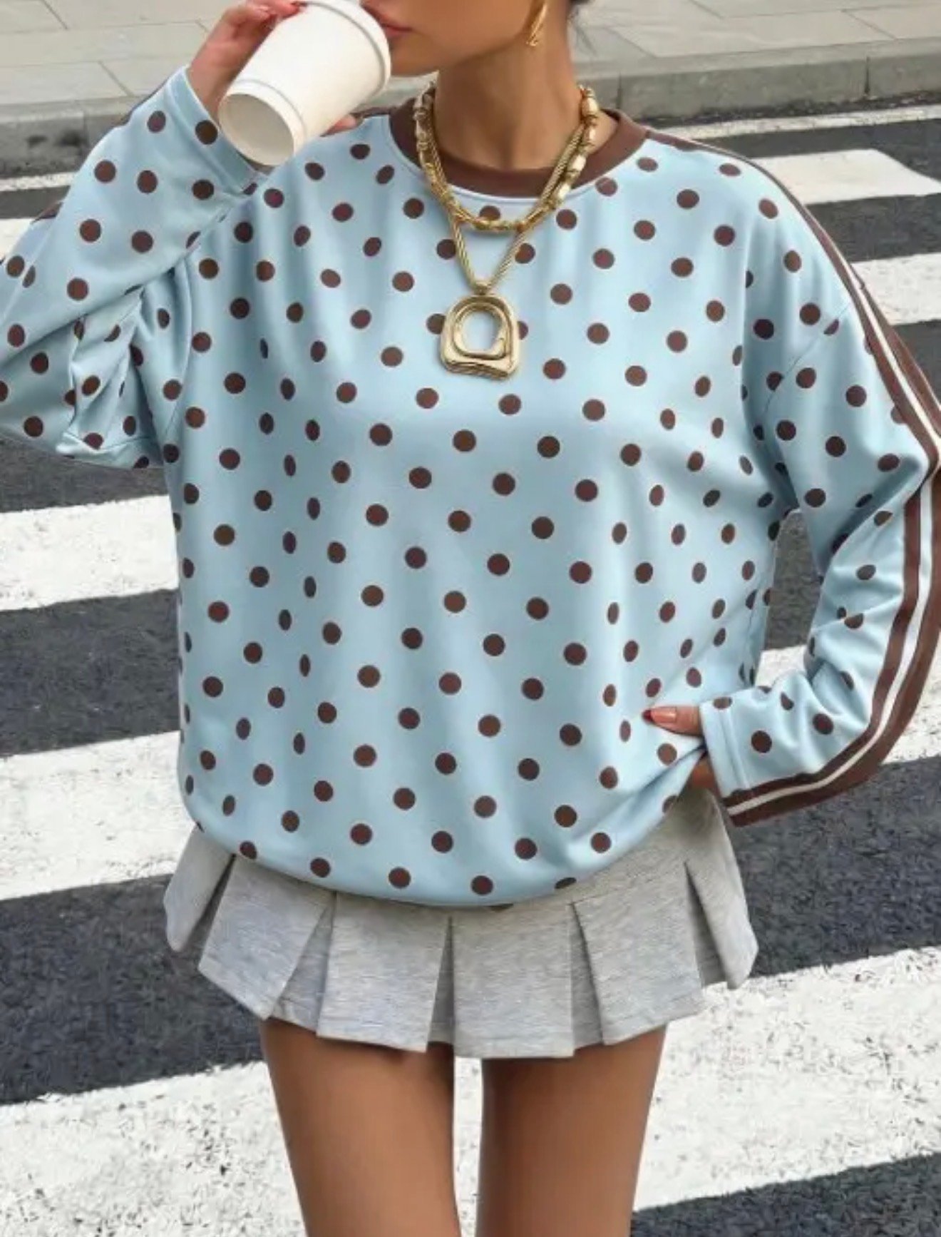 Camiseta estampado lunares - Imagen 5