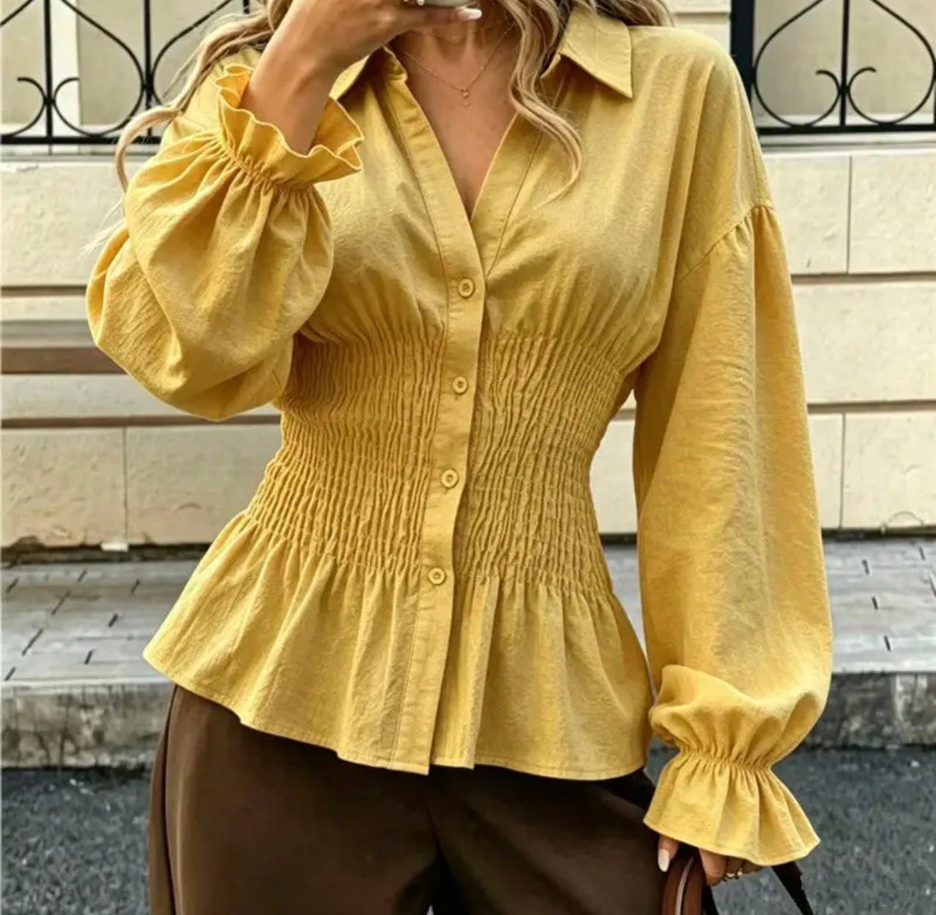 Blusa fruncida - Imagen 5