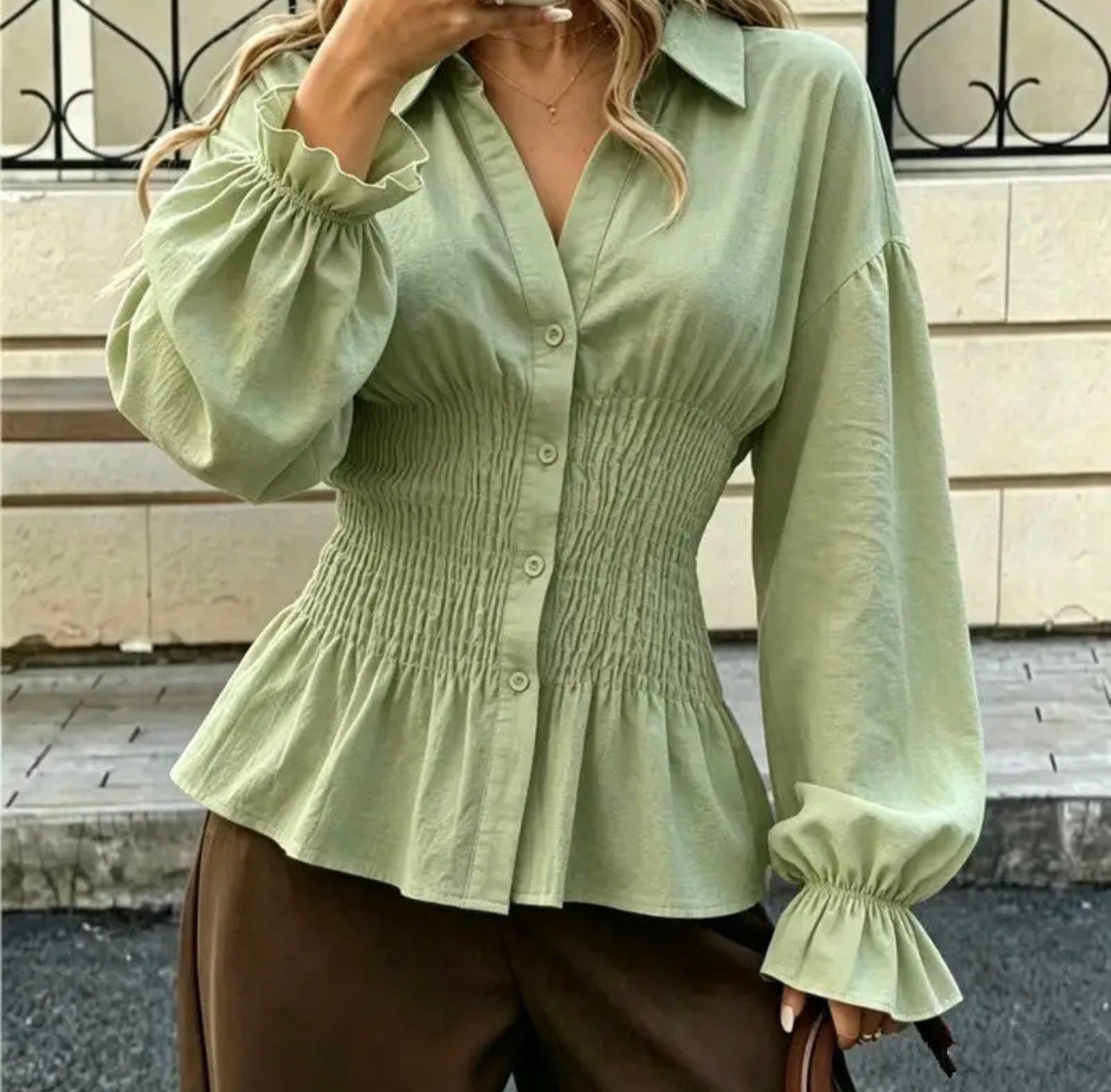 Blusa fruncida - Imagen 3