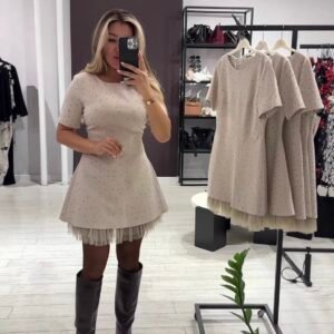 Mini vestido línea A